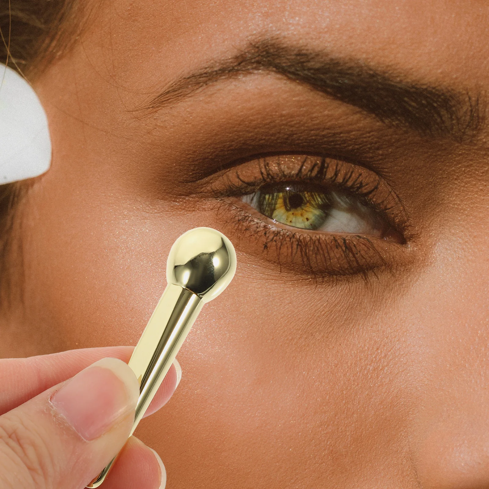 2pcs Eye Massager Tool Portable Facial Beauty Device With Removable Roller Ball For Cream Application Skin Tightening Convenient