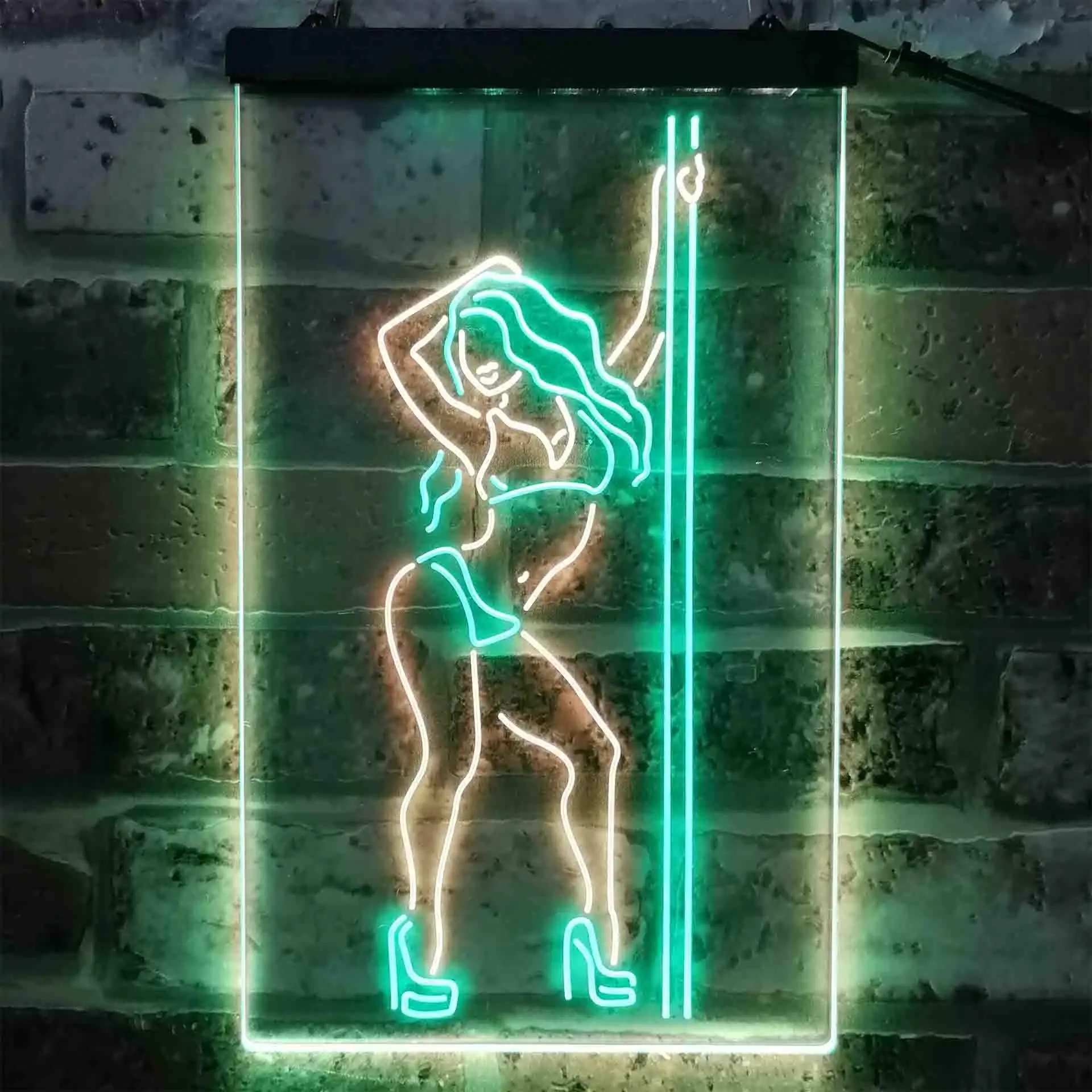 

Stripper Dancer Pub Club Dual Color Led Neon Sign st6-i3813