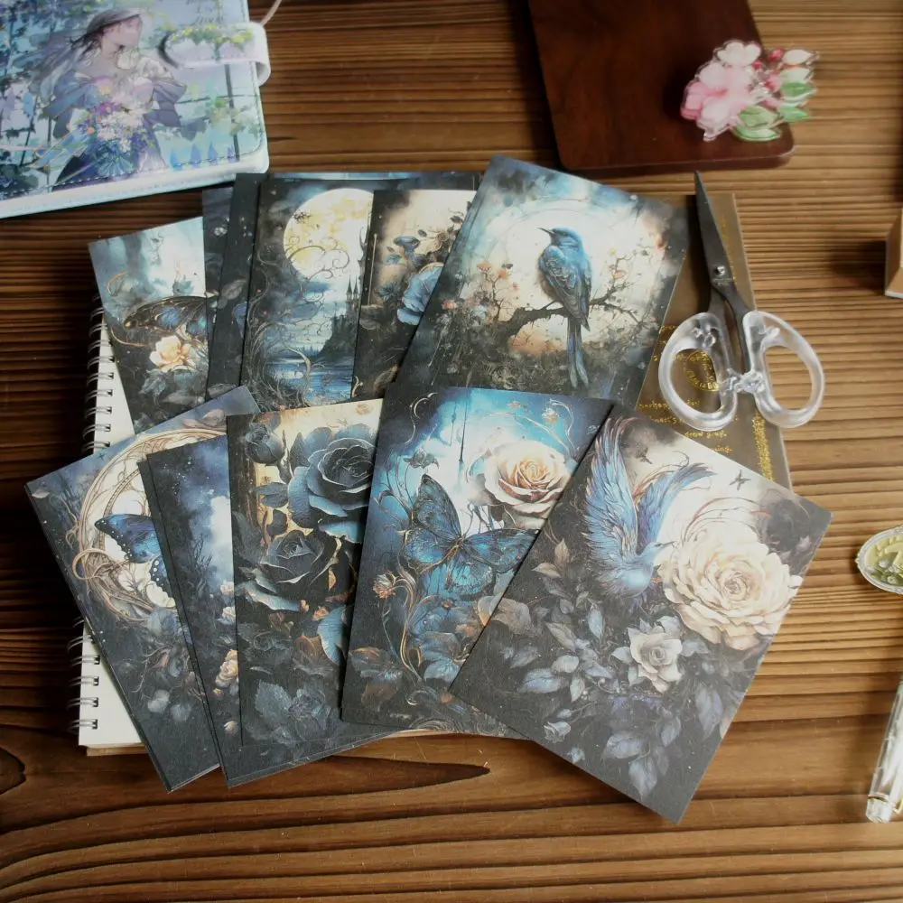 ورق رسم زهرة البجعة ، علامة هدية ، ديكور سكرابوكينغ ، ورق خلفية ذاتي الصنع ، أسود غامق ، أحمر ، أصفر ، 20 ورقة