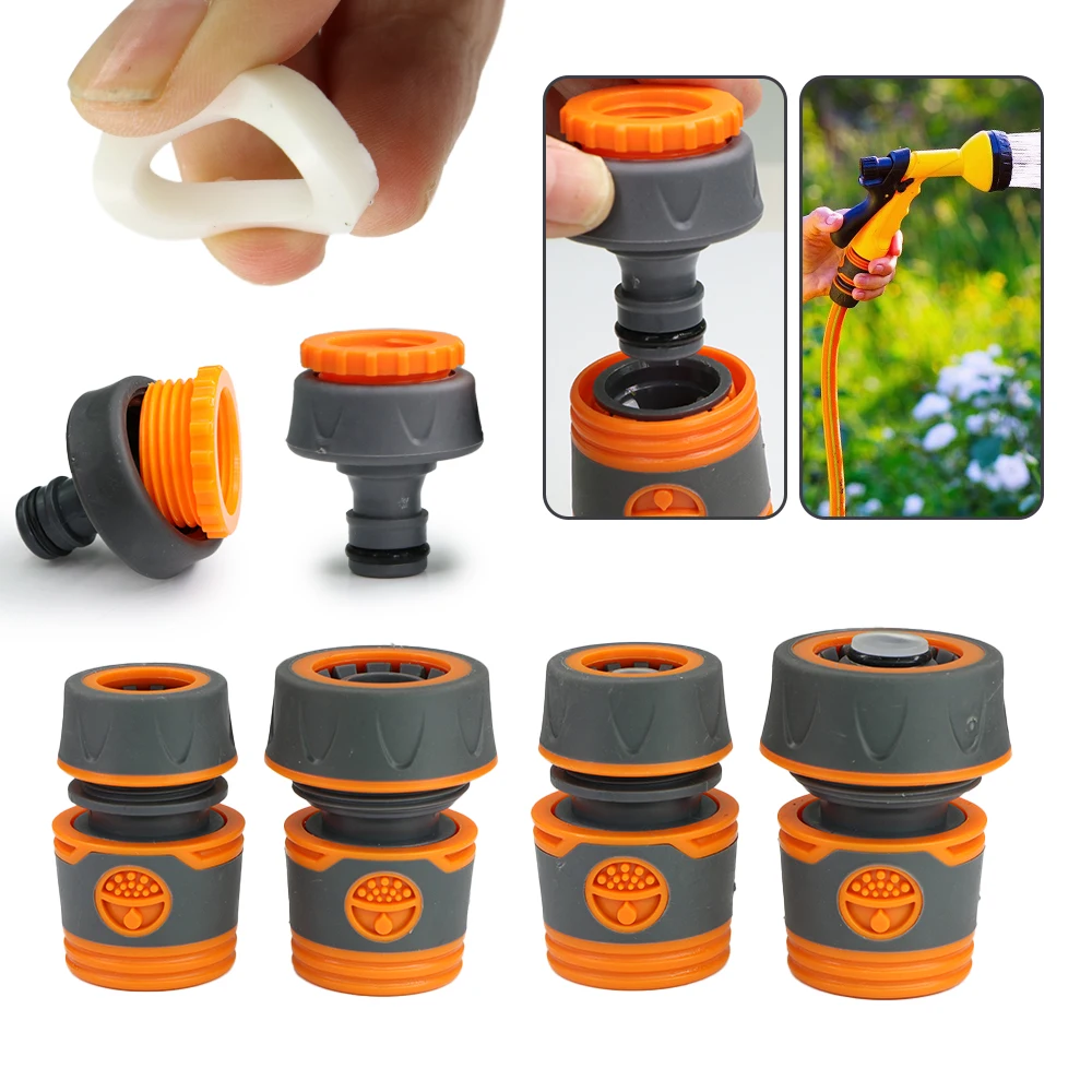 

1Set 1/2Inch Garden Hose Coupling Adapter Tap Quick Connector for Faucet 16mm 20mm Pipe Irrigation Joint Repair Eng Plug Fitting