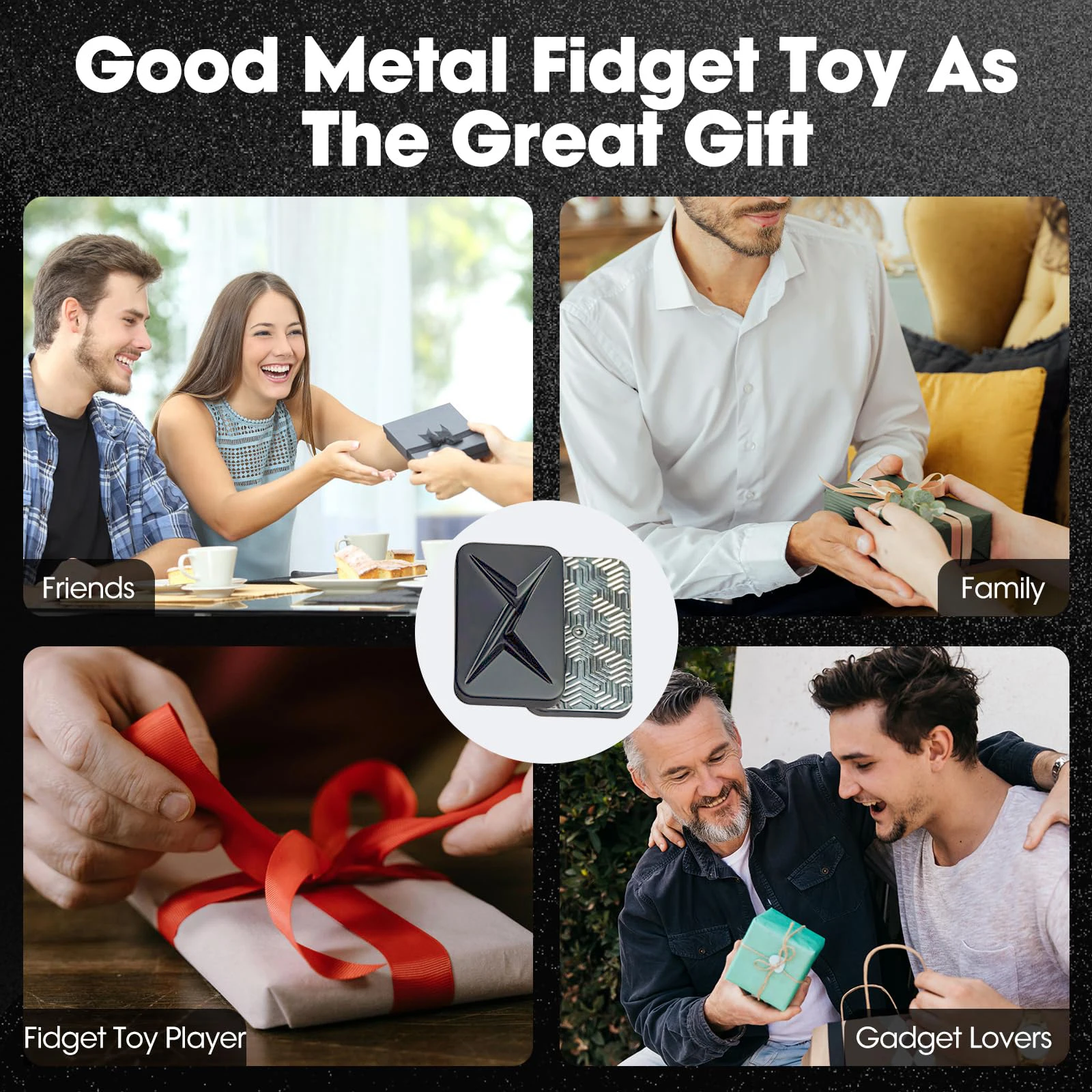 EDC フィジェットスライダー スライダー メタル フィジェットトイ ストレス解消 大人向け 磁気メタル インフィニット フィジェット
