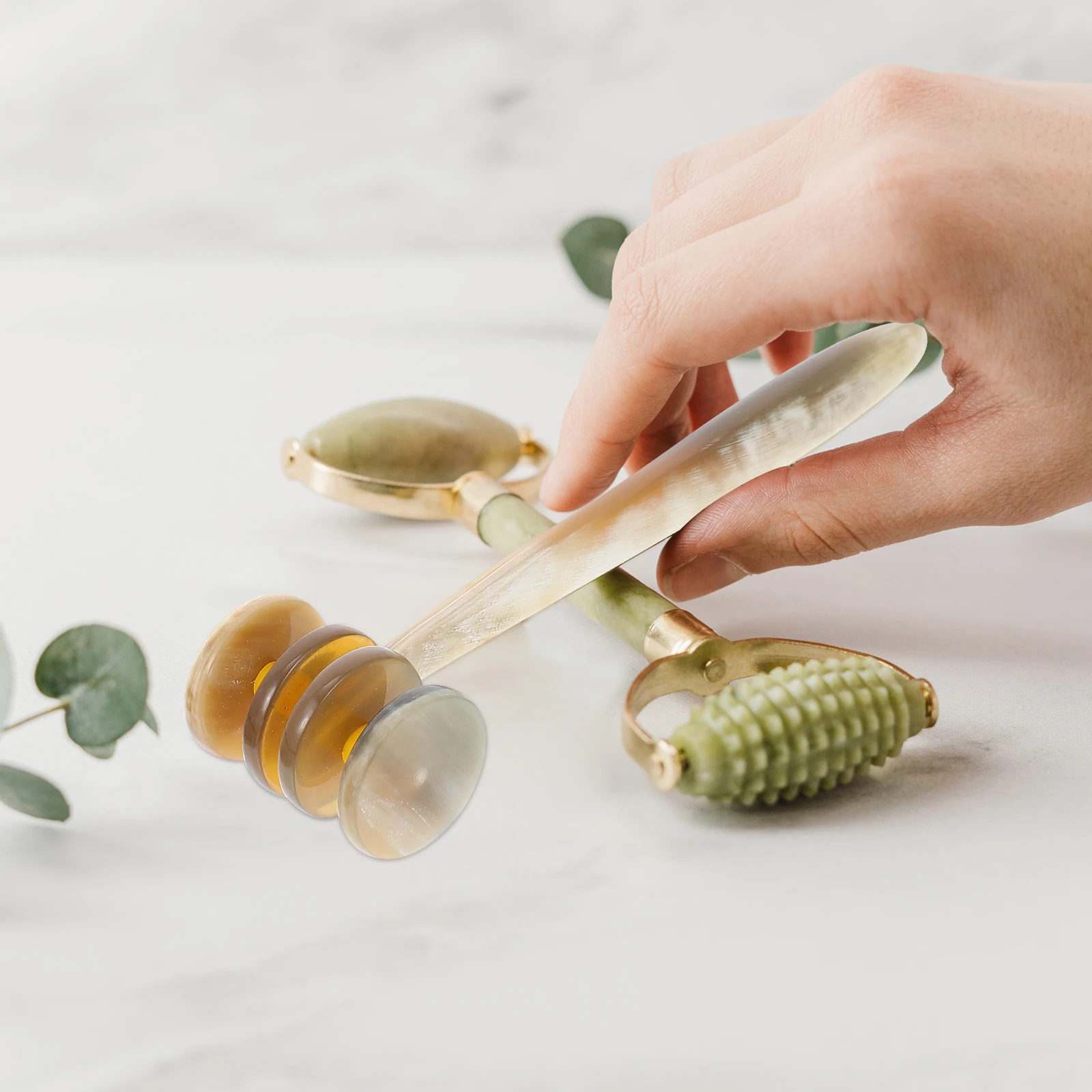 

Ox Horn Massager Four Wheel Design Muscle Relaxation Tool Back Massager Home Use Scraping Tablets Practical Supply Eco Friendly