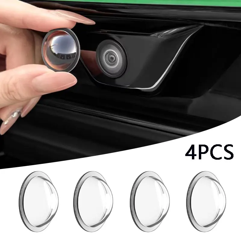 

2/4PCS Car Camera Lens Protector Advanced Scratch Car Camera Lens Guards Waterproof And Dustproof Protection Accessories