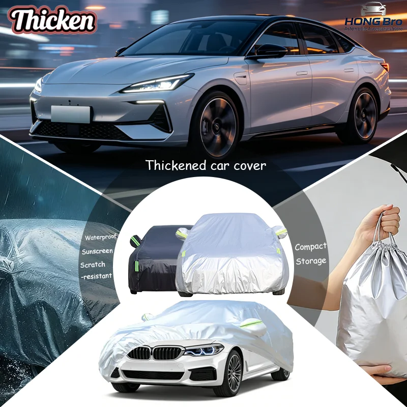 

For MG 4 EV MG Mulan EH32 2022-2024 Full Car Covers Oxford Fabric, Anti-UV Sunshade, Waterproof Snowproof Dustproof Accessories