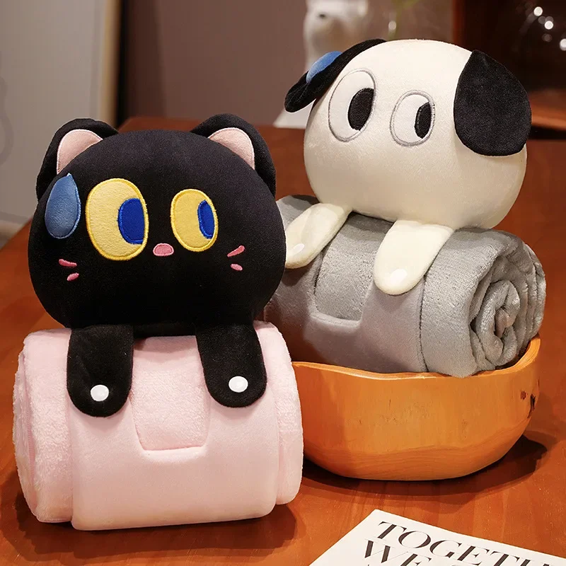 Big Eyes Blanket for Office, Sofa Sleeping Nap Blankets, Back Pillow, School Students, Convenient Storage, Lunch Break, Legs