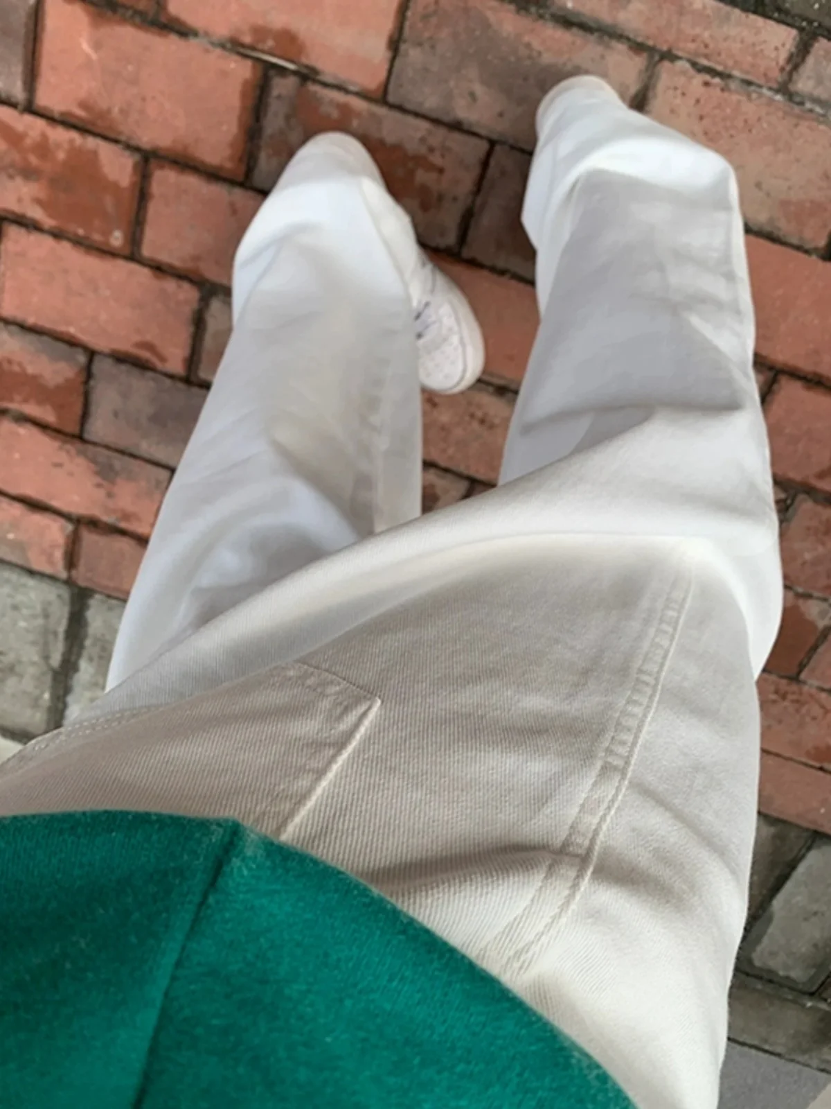 

Cleanfit White Men's Jeans Spring Autumn New American High Street Vibe Elastic Straight Leg Trendy Brand Youth Cotton Blend