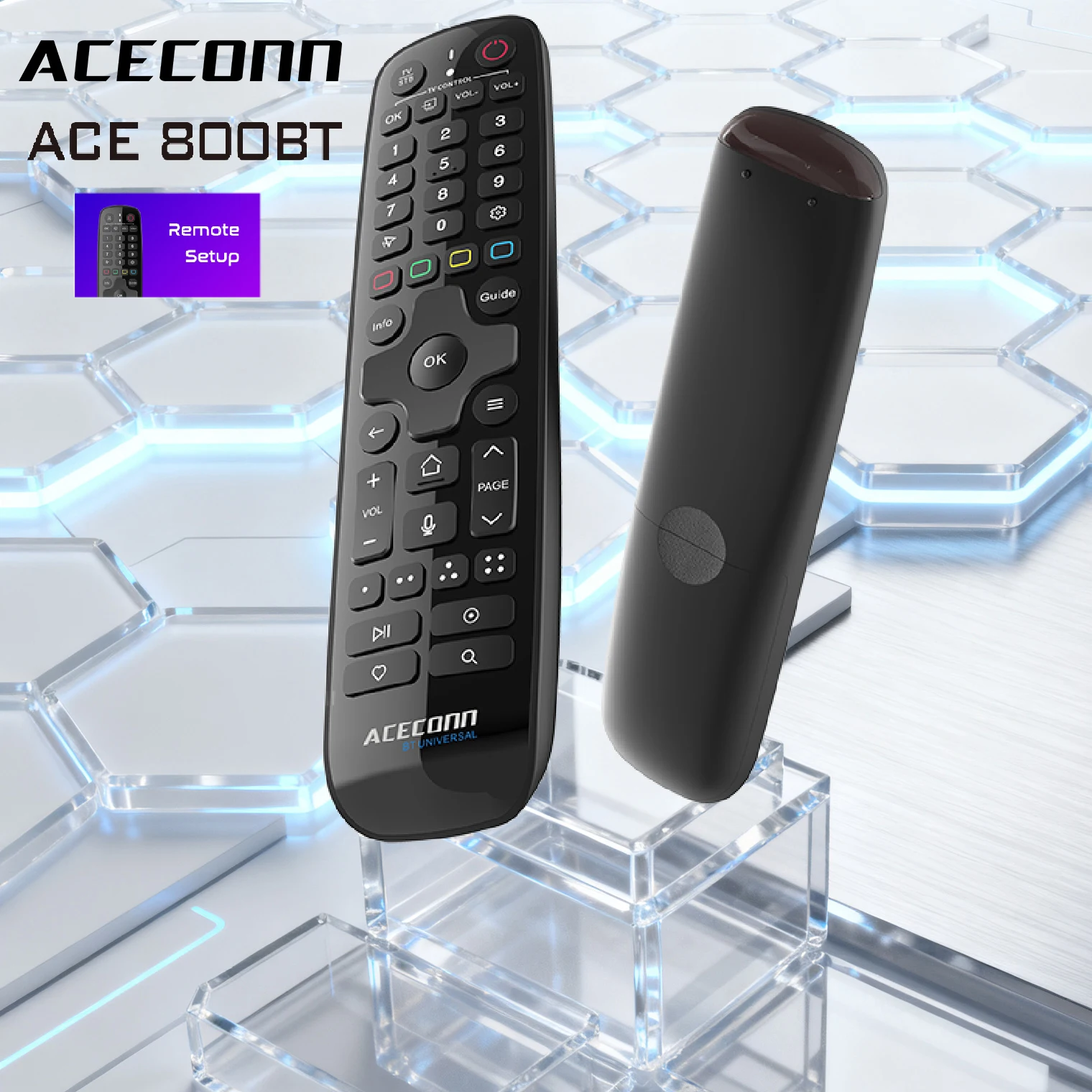 ACE800BT Generic Replaced Remote Control for ACECONN Box IPTV TV Box Pi,TVPLUS Pro,Sword,Shield,Diamond, ACE11