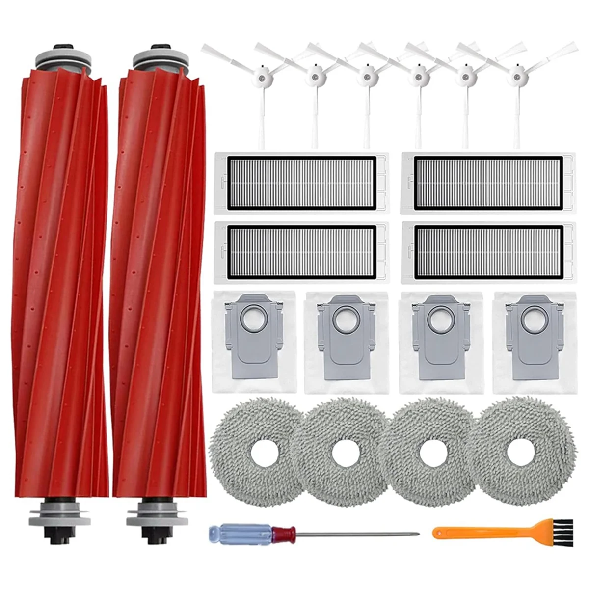 Piezas de aspiradora para aspiradora Q Robtic, cepillo lateral principal, filtros Hepa, almohadillas de fregona, bolsas de polvo, piezas de repuesto
