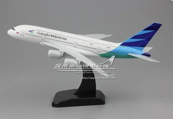 

19cm Collectible Airplane Model Indonesia Airways A380 Aircraft Alloy Plane Model Diecast Souvenir Vehicles Gift Toy