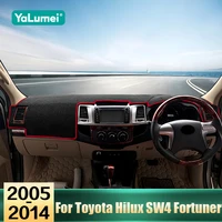 Para Toyota Hilux SW4 Fortuner AN10 AN20 AN30 AN50 AN60 2005-2010 2011 2012 1013 2014 tablero de coche cubierta Anti UV alfombrillas parasol