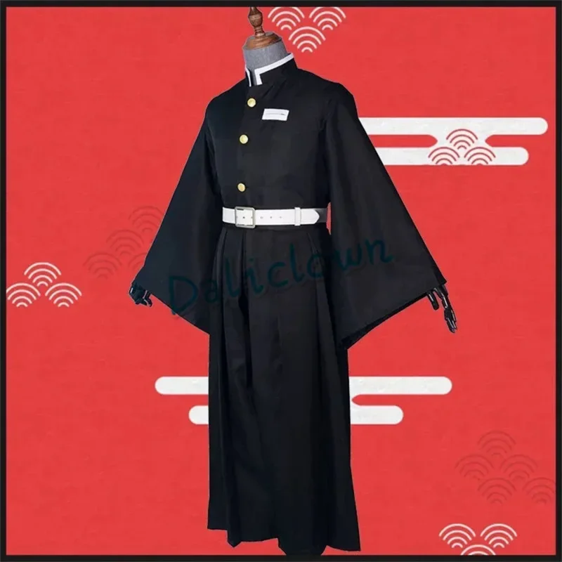 Tokitou Muichirou Cosplay Wig Anime Demon Slayer:Kimetsu No Yaiba Costume Kisatsutai Uniform Set Clothes Accessories