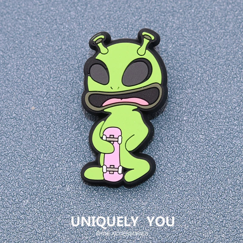 Shoe Charms Cartoon Accessories Cute Alien Decorations for Cross Shoes