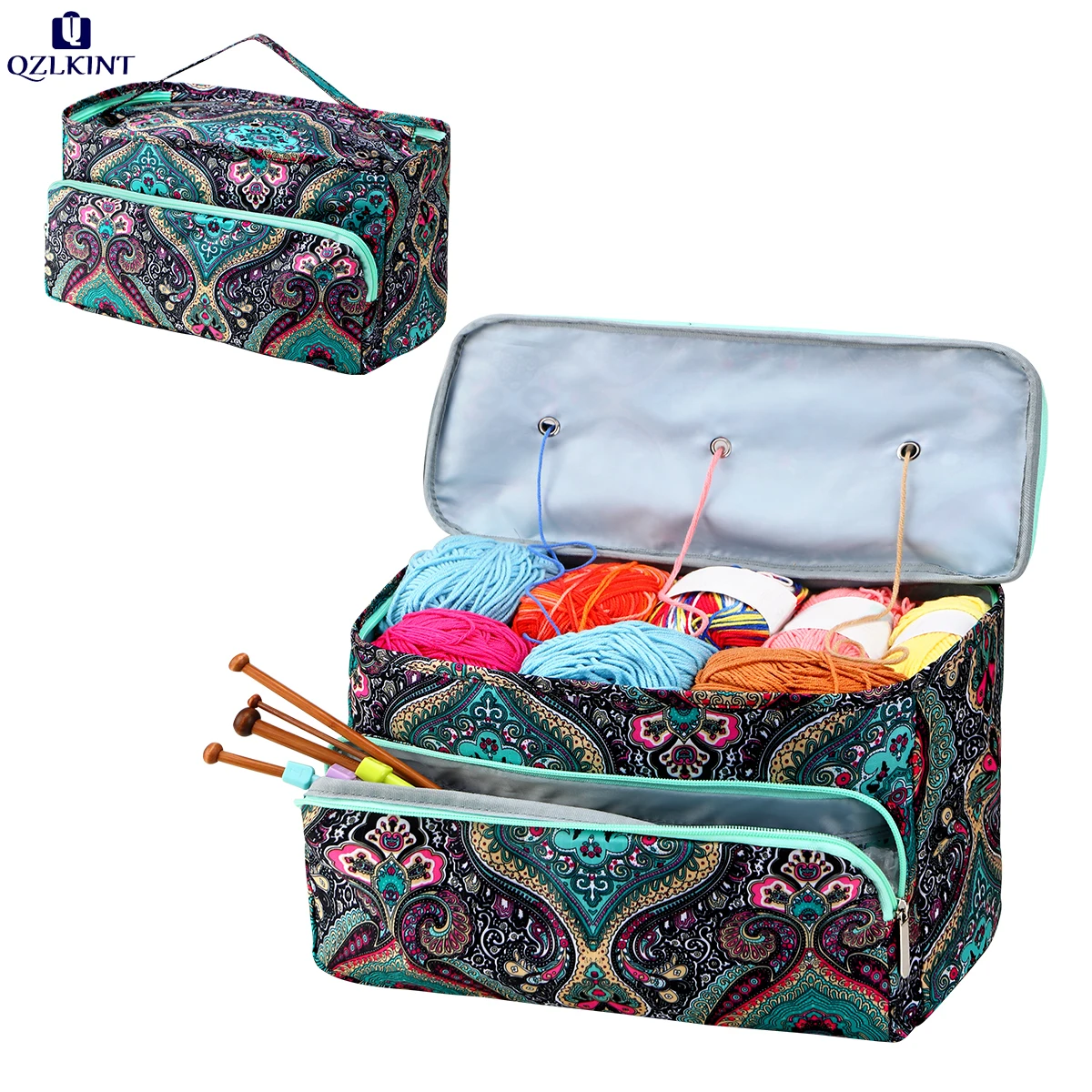 

2022 сумка для хранения пряжи с кленовыми листьями оранжевого цвета, женская сумка, водонепроницаемые сумки для швейных принадлежностей, бес...