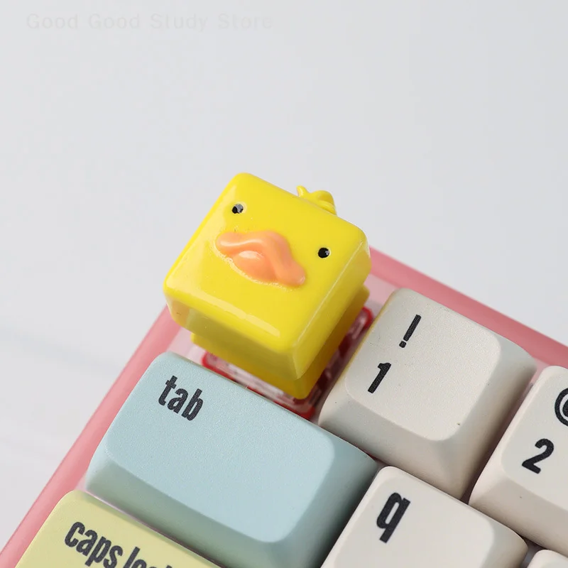 Retro Keycap Mechanical Keyboard 3D Resin Keycaps Personalized Keycap Cute Duck Pig Keycaps Gaming Mechanical Keyboard Keycap