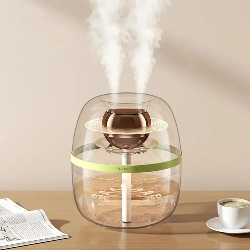 Cool Mist Humidifiers House Humidifier Aroma Air Purifier Mini Silent Double Spray Humidifiers Decoration Light for Bedroom Home