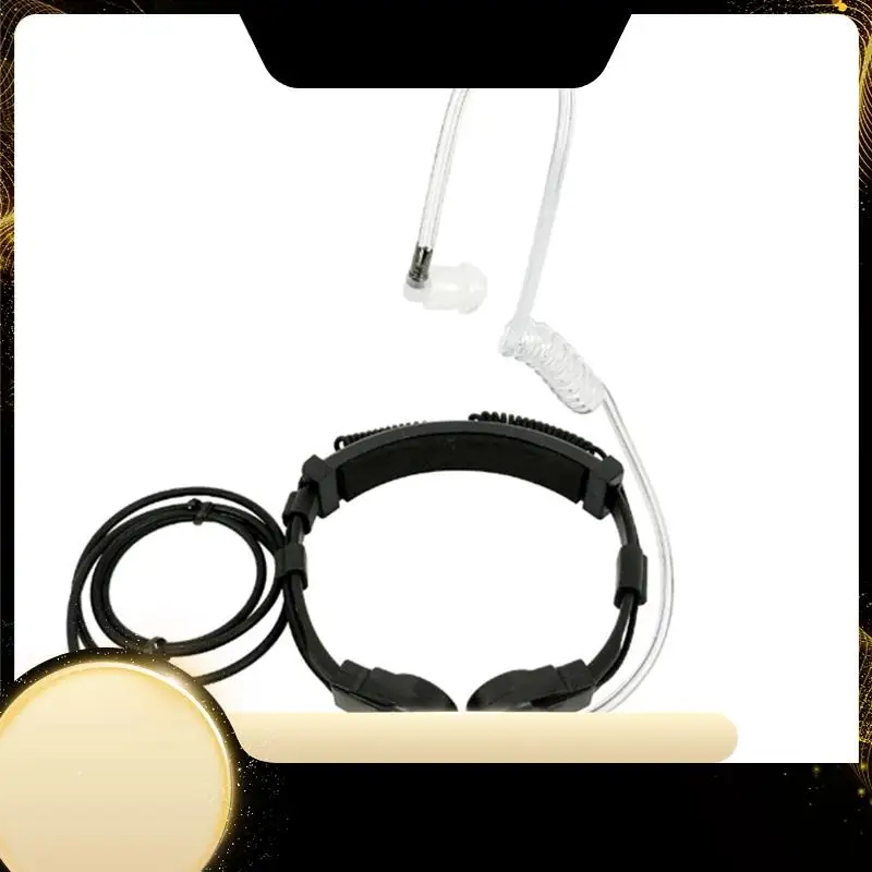 

Throat Mic,Retractable Heavy-Duty Throat Control Microphone Headset Plug ( PTT Is Not Included)