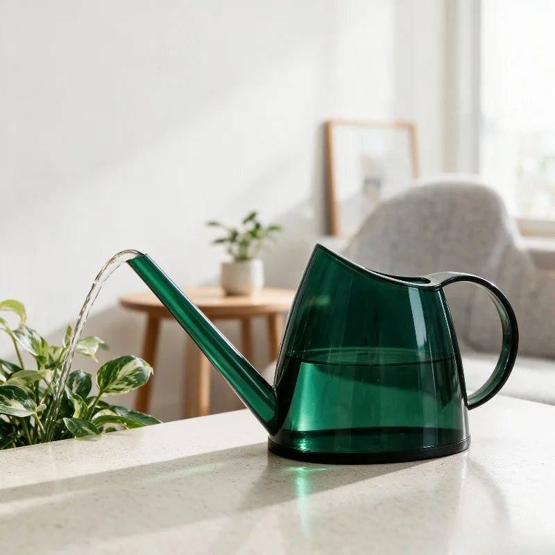 Household Long Spout Watering Pot, Garden Plant Sprayer with Fine Rose Head, Durable Plastic Sprinkler for Home Flowers.