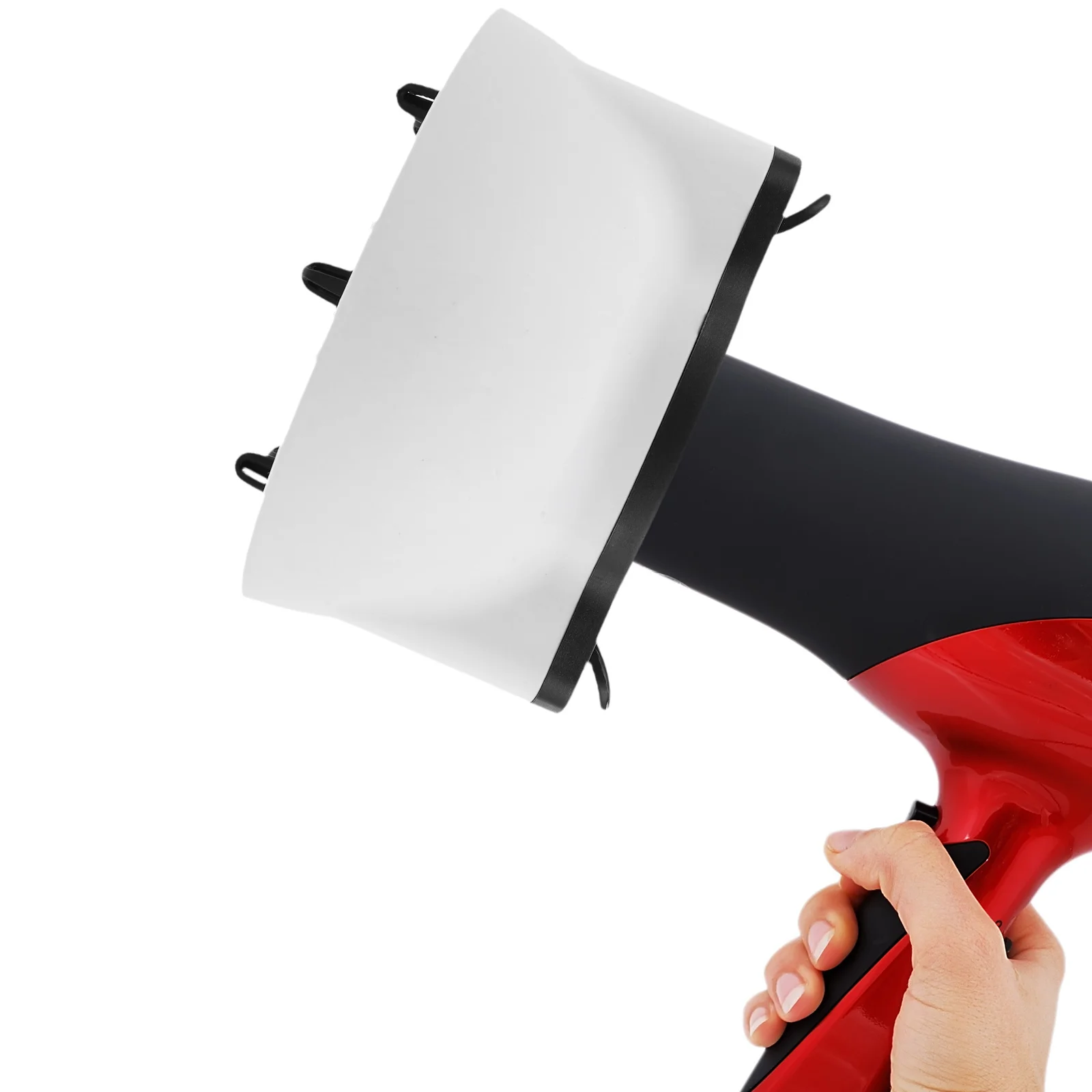 مرفق موزع مجفف الشعر العالمي، فوهة قابلة للتعديل، محسن تجعيد سريع الجفاف لغطاء مجفف الشعر المتموج والمجعد