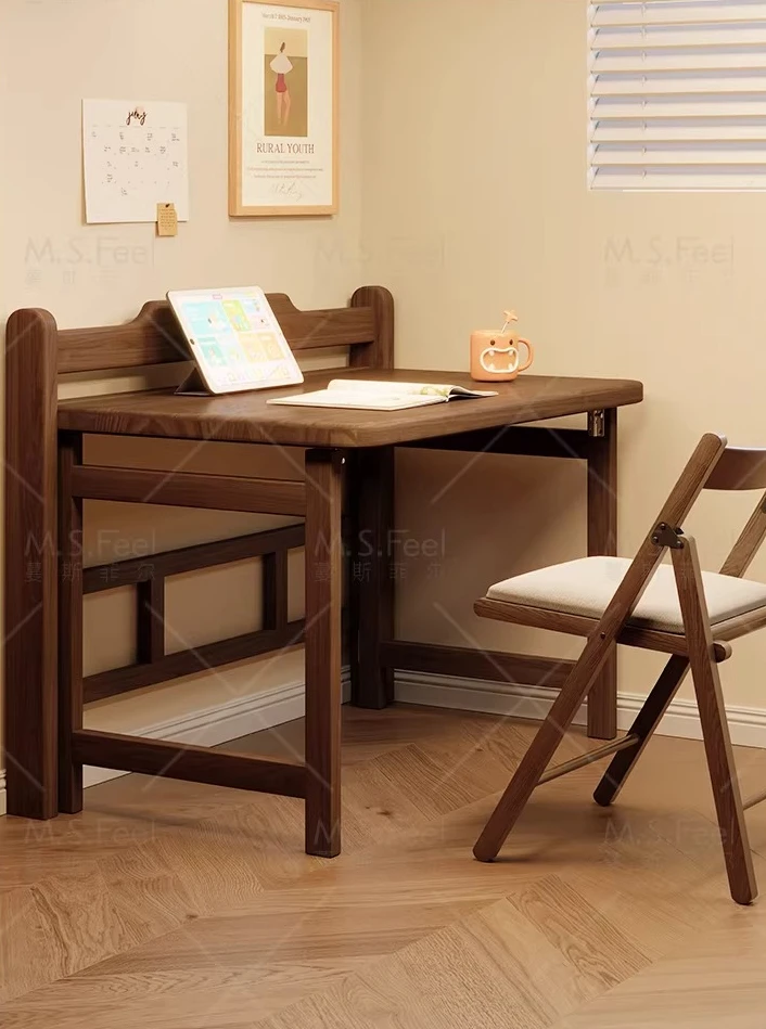 Desk Solid Wood Fol…