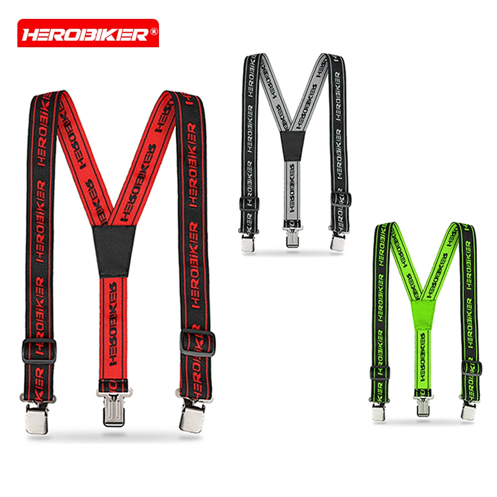 Motorcycle Riding Pants With Adjustable Y-shaped Strap High Elasticity And Adjustable Strap Rope For Motorcycle Equipment