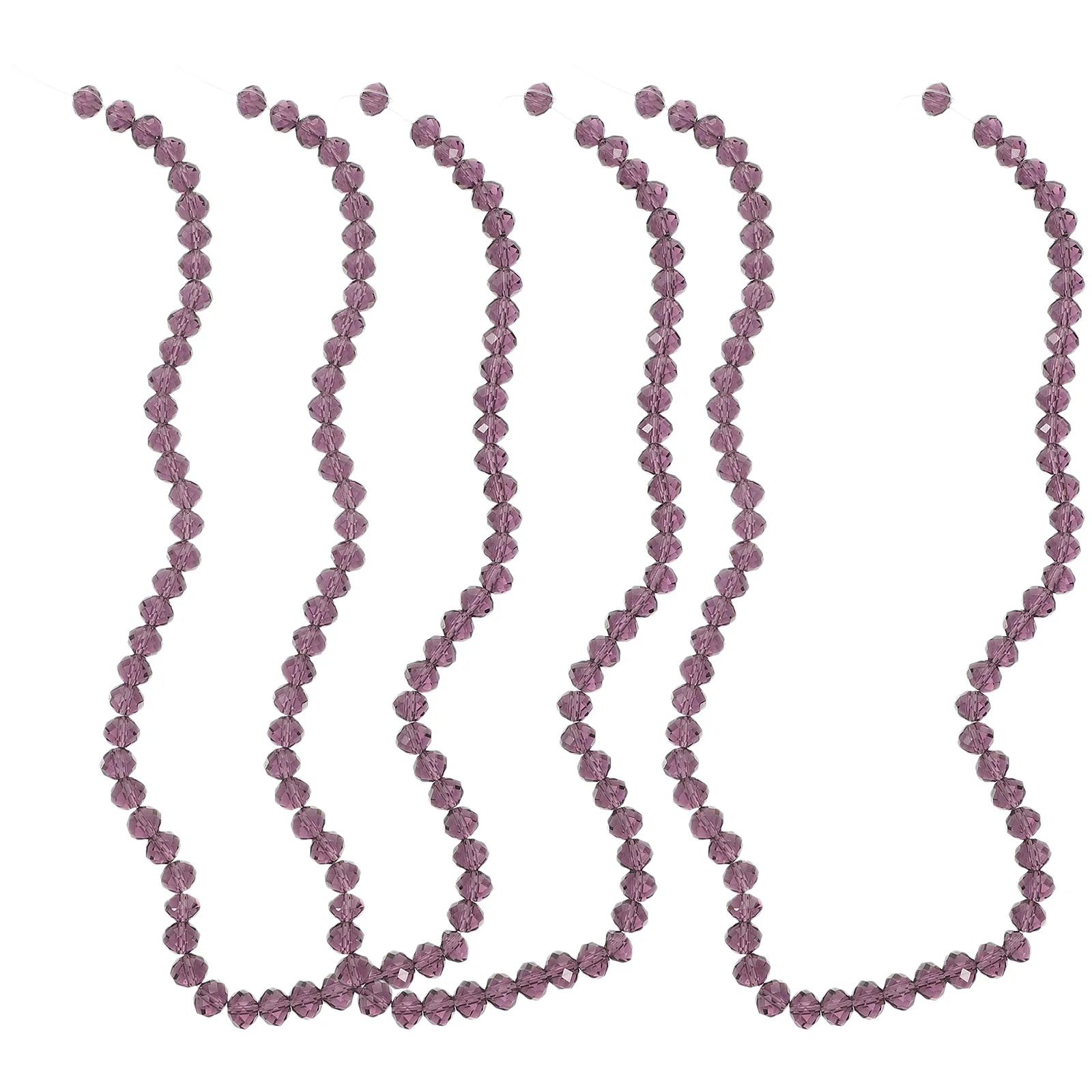 

3 Strips Crystal Glass Beads DIY Spacer Beads for Jewelry Making Bracelets Necklaces Earrings Crafts Bead Loose Bead Charm