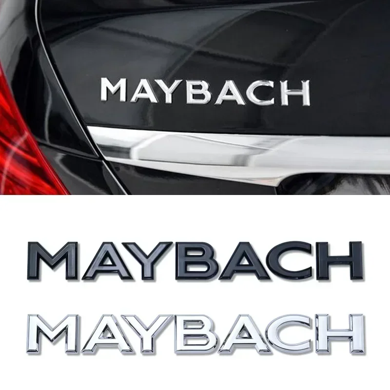 MAYBACH letter badge car stickers for Mercedes Benz MAYBACH V12 S400L S600 rear trunk logo modified accessories decorate label