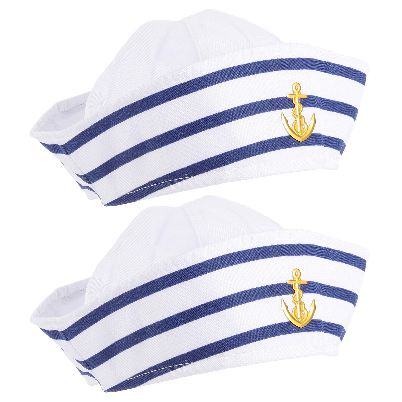 

2pcs Top Sailor Hat Outdoor Sunshade Hats for Captain Captain Hats For Men Hat For Women Women Men Boat Pirate Party