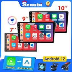 Srnubi 2 din 7 9 10 ''Android 12 Per Toyota VW Kia Nissan Honda Lada Ford Autoradio Lettore Multimediale Carplay Stereo 4G GPS DVD