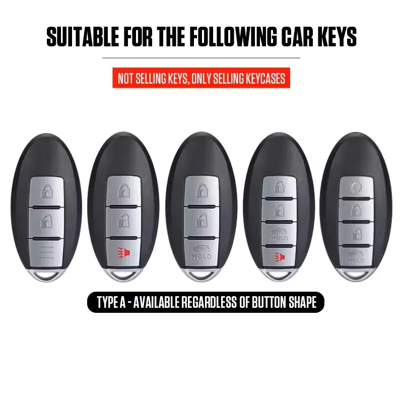 3 buttons Car Key Shell Case Cover for Infiniti G25 G35 G37 Q50 Q60 Q70 QX55 JX35 QX50 QX60 QX80 Bag Fob Auto Accessories view 6