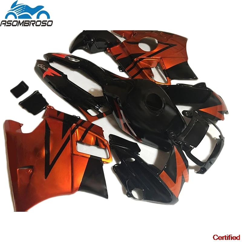 

Новые обтекатели мотоцикла для Honda CBR600 F2 1991 1992 1993 1994, комплект обтекателей cbr 600 91 92 93 94 Gold Black Plastic SZ46