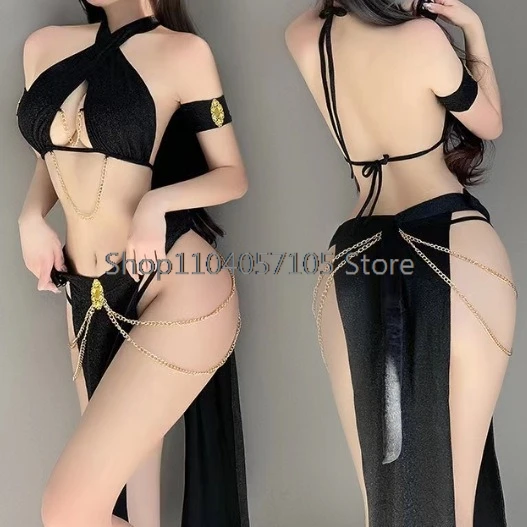 Egyptische Koningin Verkleed Kostuum Kat Oor Meisje Uniform Sexy Vrouwen Halloween Kleding Nachtclub Bar Feest Cosplay Anime Outfit