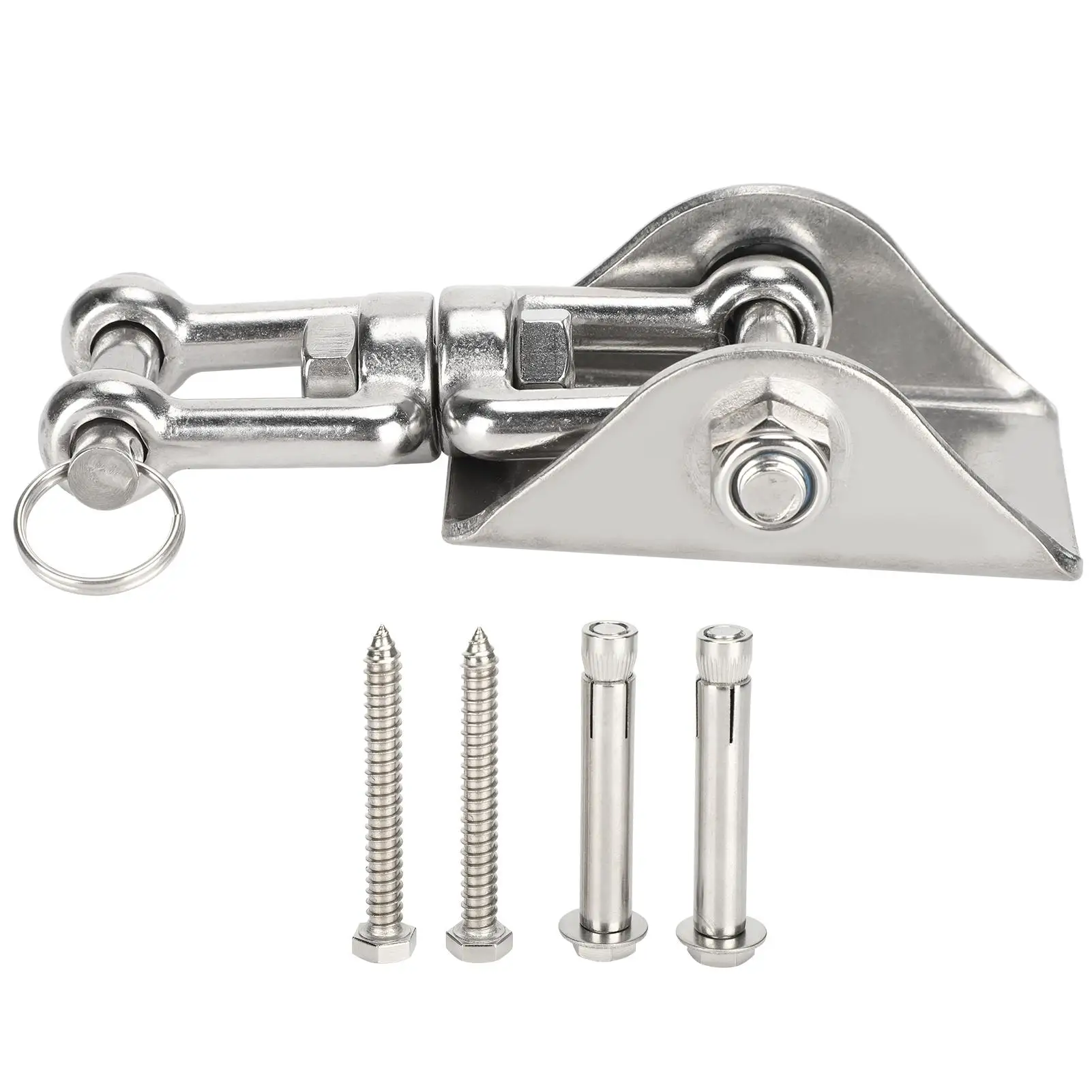 

Вращающийся крючок-вешалка для качелей, фиксированная пряжка из нержавеющей стали 304, для стула-гамака для йоги и поддержки мешка с песком