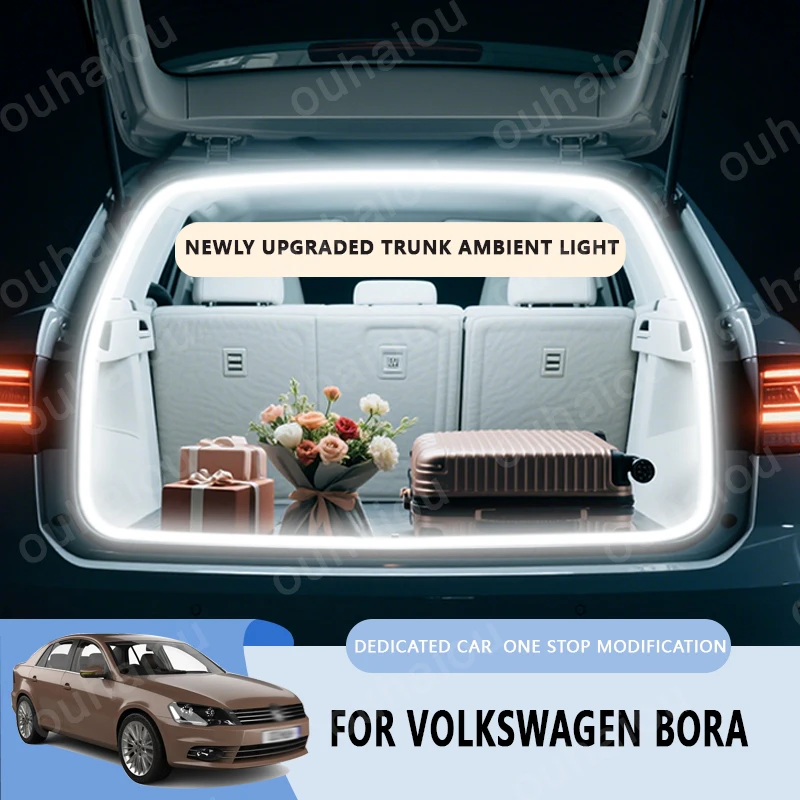 

For 2013-2025 Volkswagen Bora trunk light modification light Atmosphere lights White warm white Rear Trunk LED Light Bar