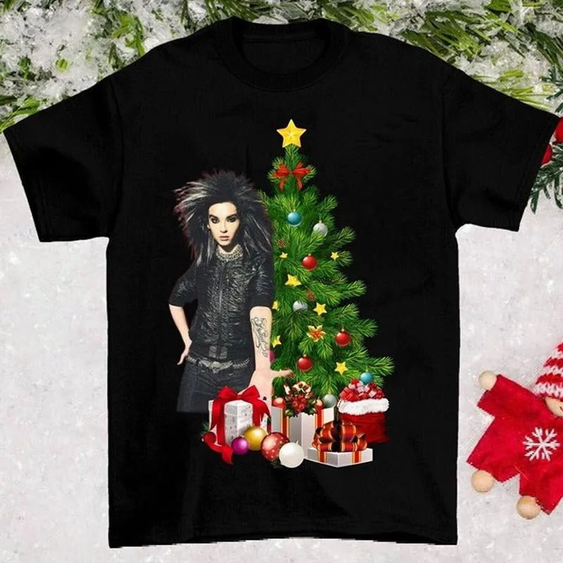 

Рождественская футболка Tokio Hotel, хлопковая мужская и женская футболка унисекс S-5XL SG499Уличная мужская винтажная футболка
