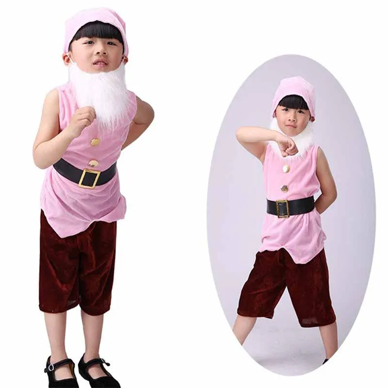 Seven Dwarfs Costume for Kids Christmas Halloween Carnival Party Cosplay Costumes Stage Performance Costumes For Children