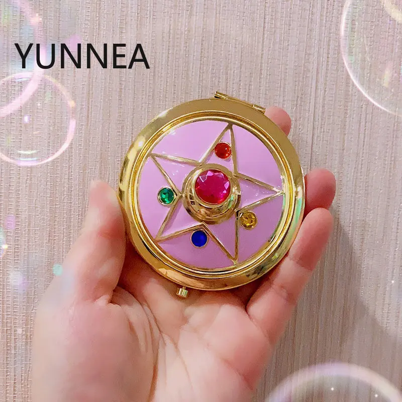 Sailor Moon R Moonlight Memory Series Crystal Star Case Cosmetic Make Up Compact Travel Folding MIRROR Sailor Moon Cosplay Box