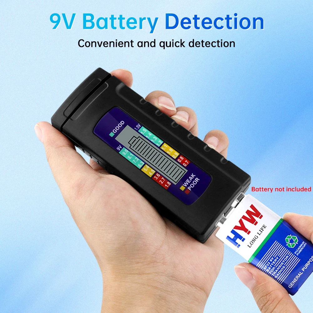 Digital Battery Tester Handheld LCD Display Universal Battery Portable Capacitance Check  Diagnostic Tool For AAA AA Button Cell