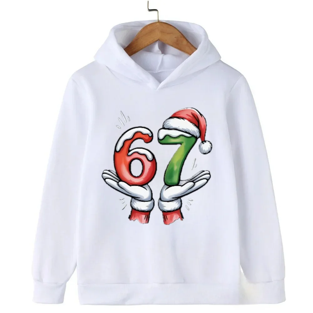 キッズ パーカー 2026 バイラル「67 バイブ」幼児用フード付きスウェットシャツ 男の子 女の子用 ファッショナブルで楽しい子供用快適なスウェットシャツ