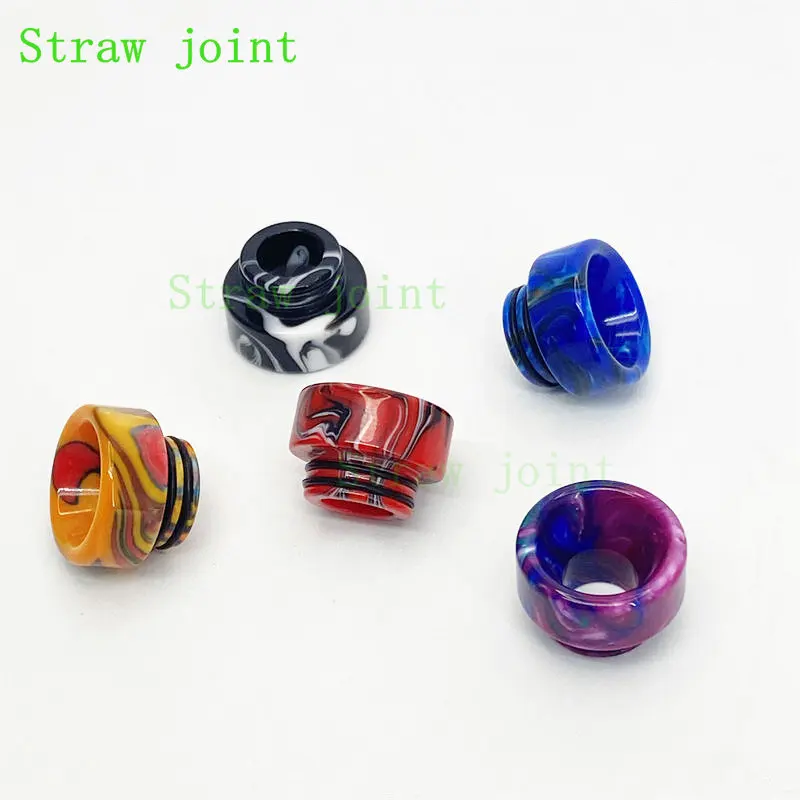 10PCS 810 Random Color Resin Straw Joint