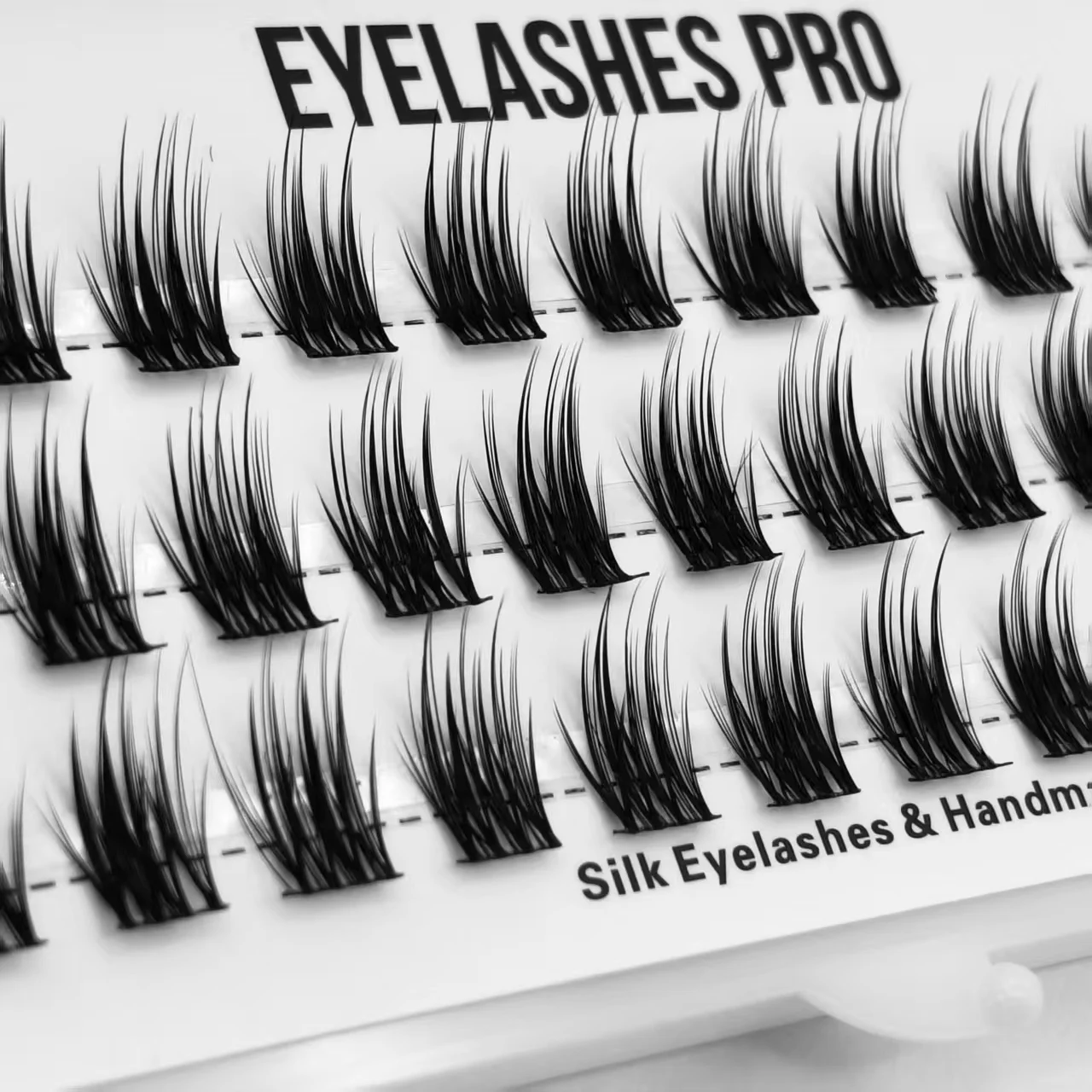 Z019 DIY Hand Made Eyelash Extension Segmented Flase Lashes  Lash Bundles Soft Ribbon Strip Eyelashes Makeup Lashes NEW