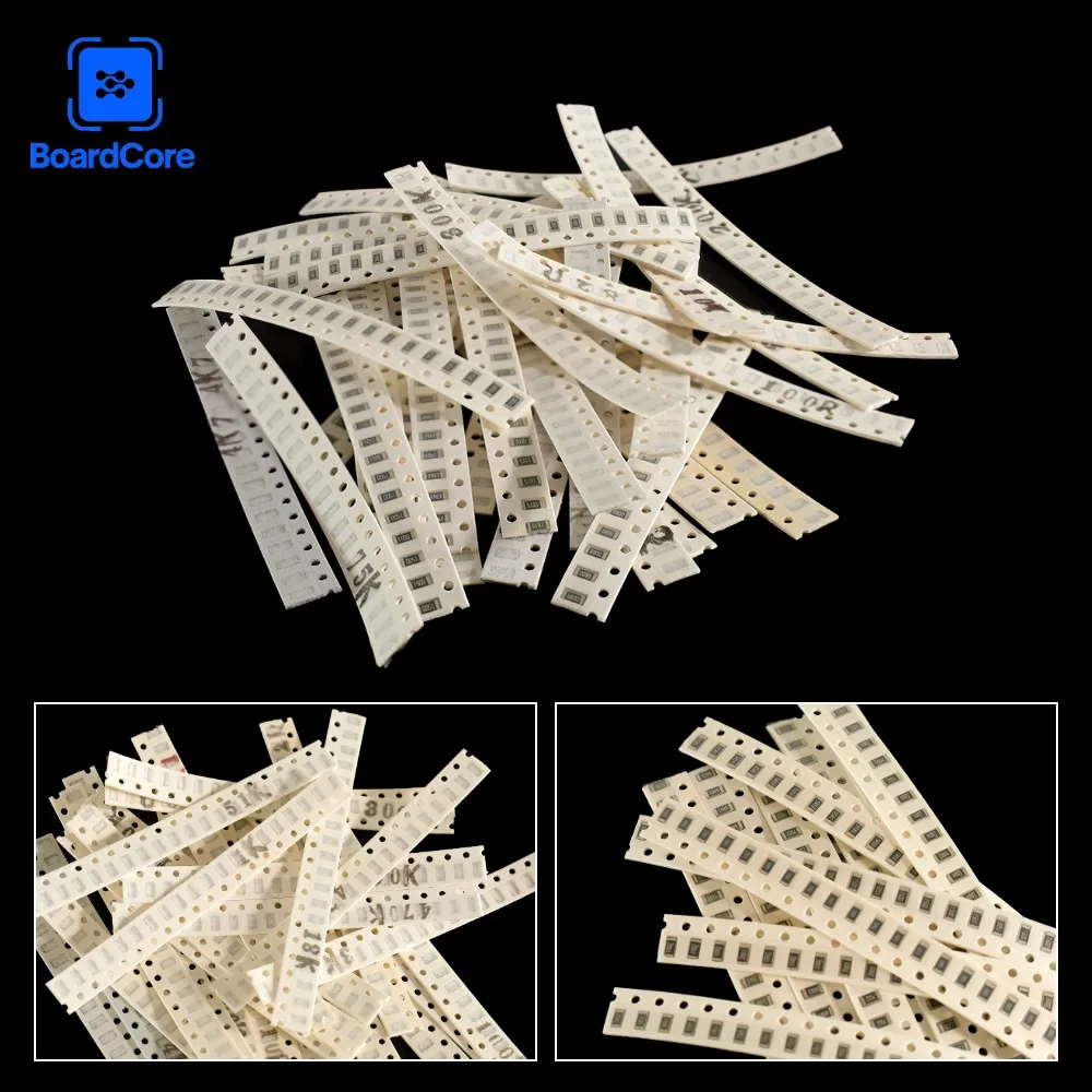 660PCS/set SMD Resistor Kit 1206 1% Resistance Assorted Kit, 33Values 1 Ohm - 1M Ohm Chip Resistors Kit