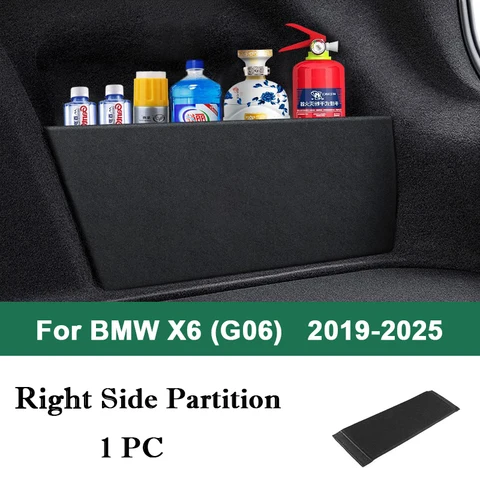 Для BMW X1 X2 X3 X4 X6 2023 2024 2025 автомобильная утолщенная перегородка для хранения багажника, многофункциональный ящик для хранения, аксессуары для салона автомобиля