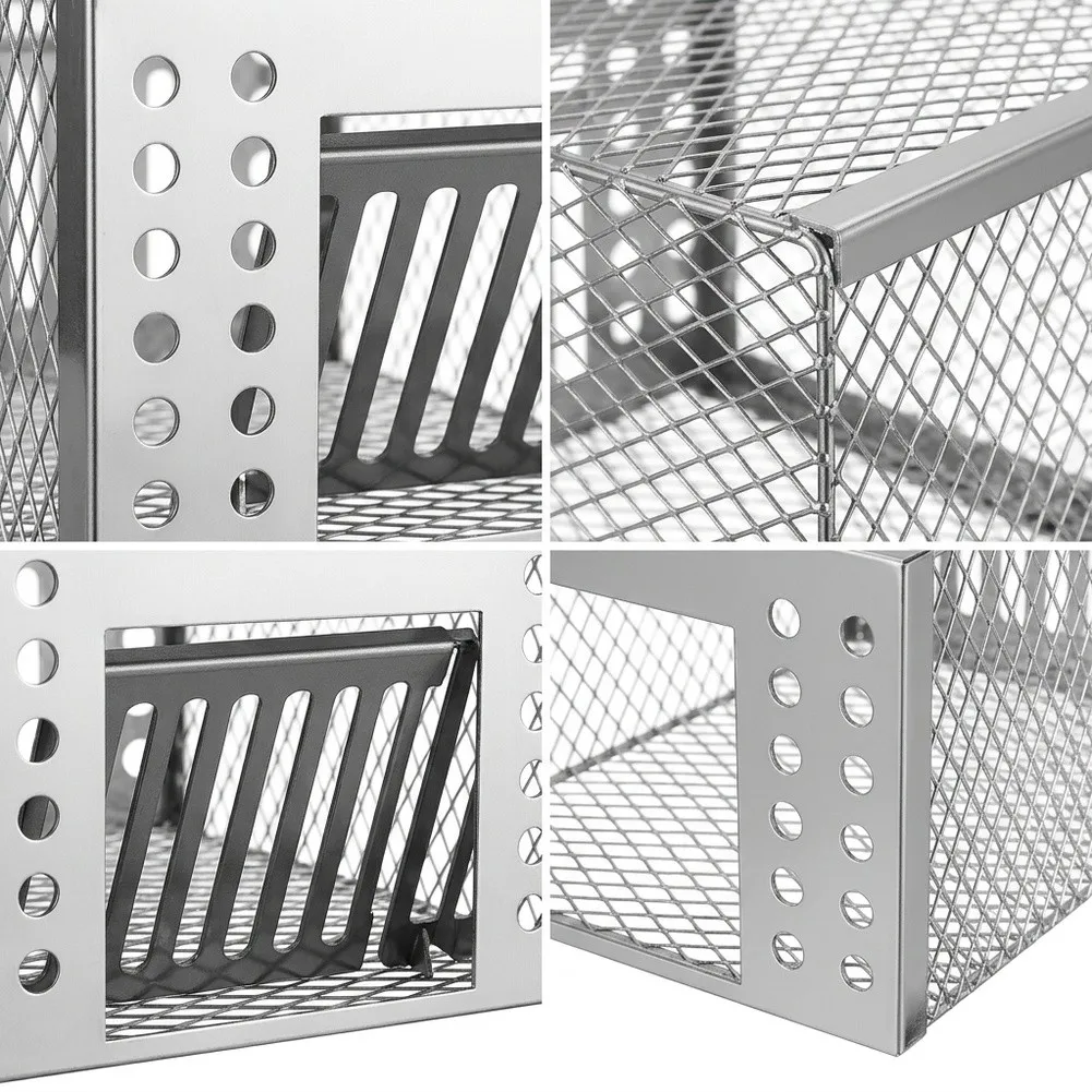 One-way Door Automatic Rat Trap Indoor Safety Wall-mounted Recommended Automatic Rat Trap For Home Trap Silver