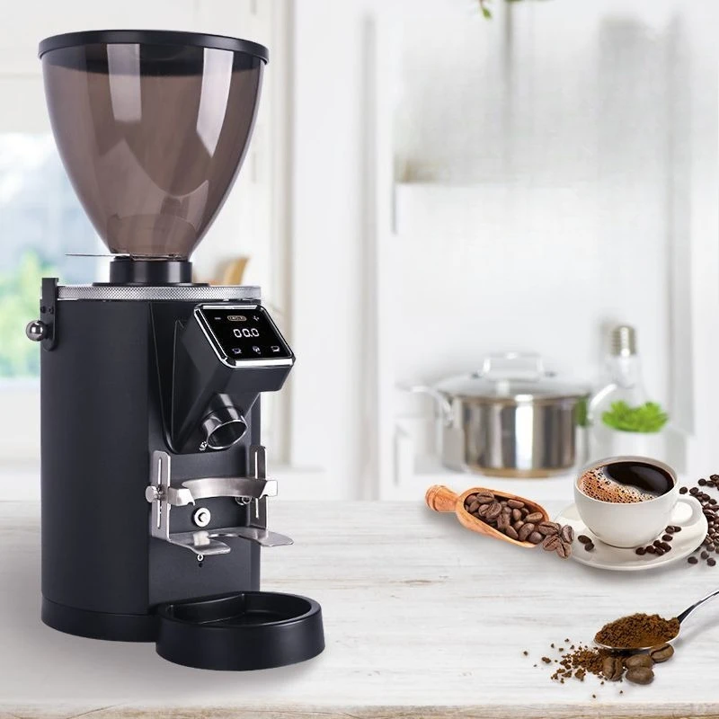 

Bean grinder, timed quantitative electric commercial, ready-to-grind household hand-brewed espresso grinder