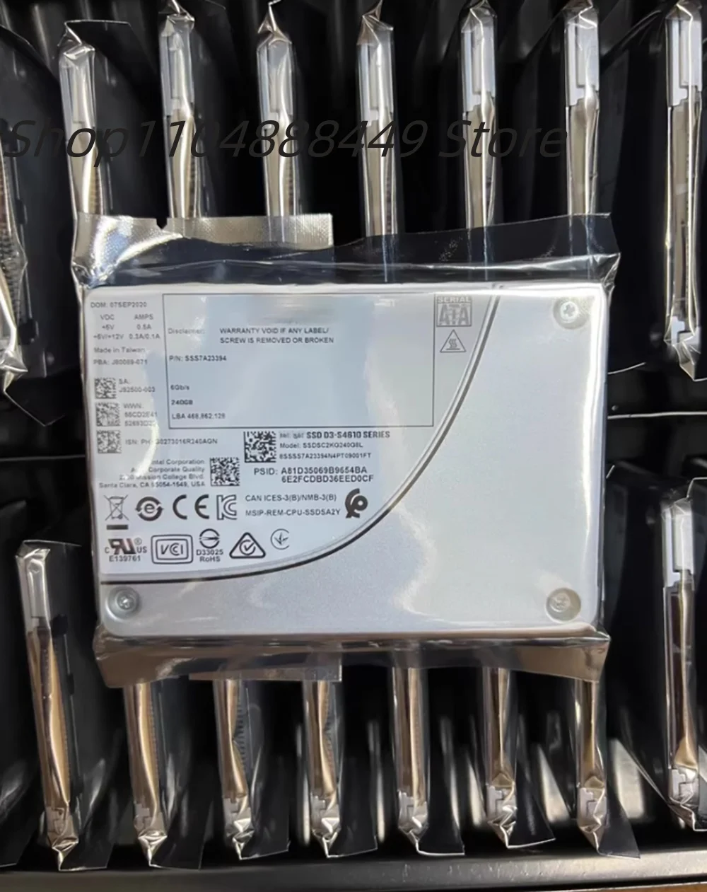 

FOR Intel S4610 240G SATA server SSD SSDSC2KG240G8L,Have use time