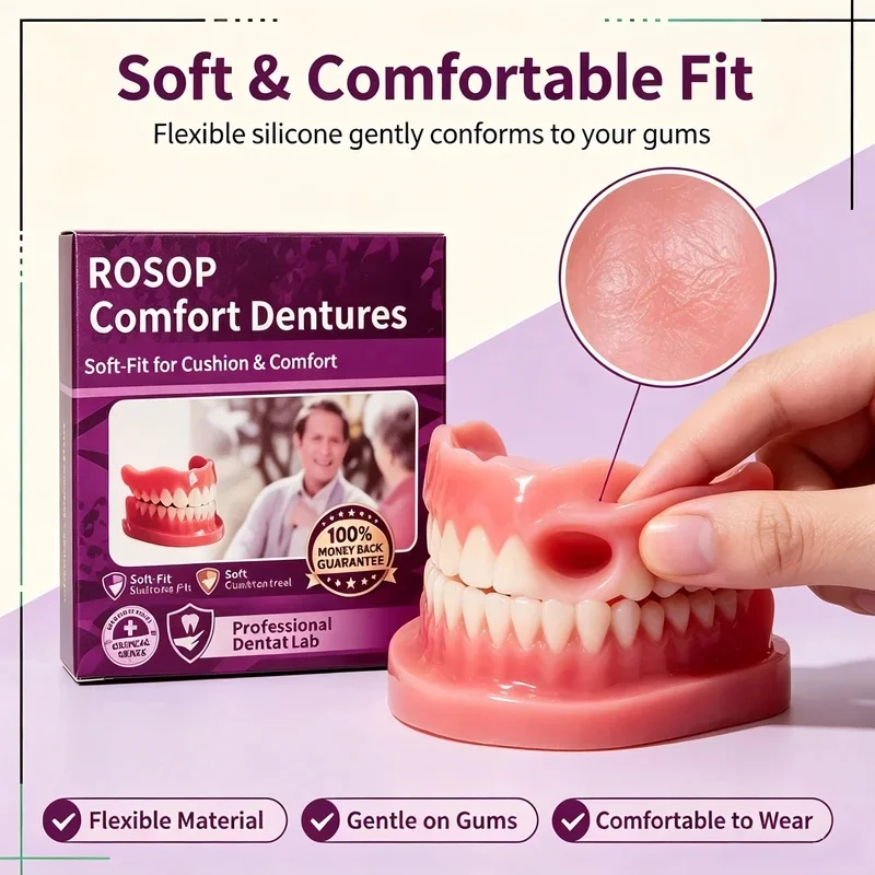 2026-New-Realistic-Full-Coverage-Upper-Lower-Silicone-Denture-Set,-Natural-Full-Wrap-False-Teeth-for-Instant-Smile JJ4761