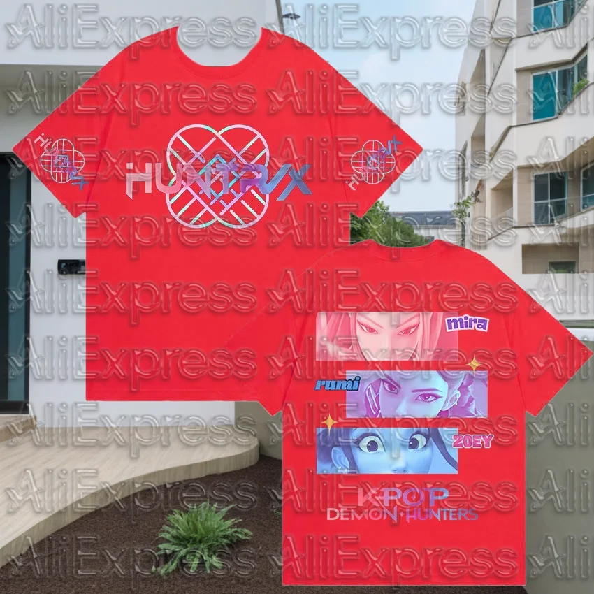 

MOTO MOTO New Movie Anime KPop Demon Hunter Saja Boy T-Shirt 2025 Summer Men's Women's T-Shirt Loose Comfortable Casual T-Shirt