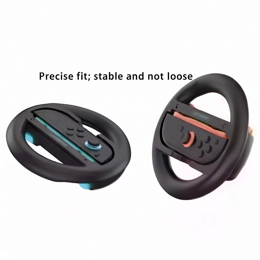 2PCS Gaming Racing Steering Wheel Grip For Nintendo Switch Joycon Controller Plug-And-Play Grip Racing Wheels Game Accessories view 2