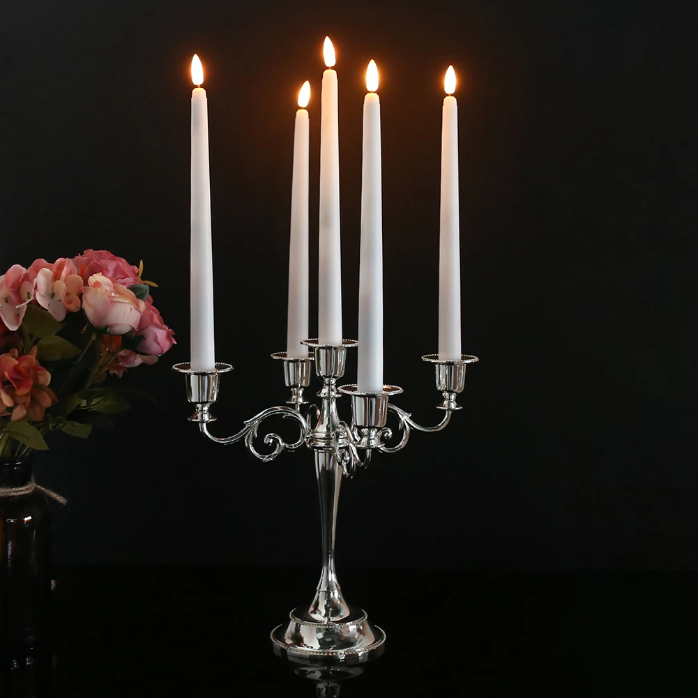 Flameless Taper Candles Flickering with Remote Timer Battery Operated LED Warm Window Fake Candlesticks Christmas Home Decor(