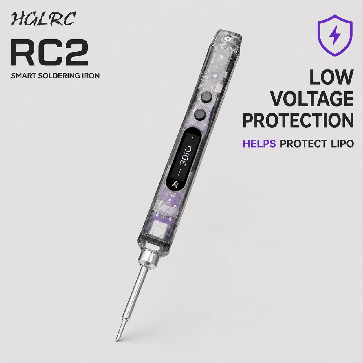 Drone Battery Smart - HGLRC RC2 65W مكواة لحام ذكية